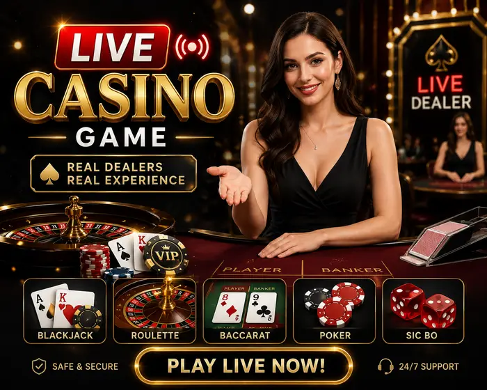 Live casino Malaysia - real dealer baccarat, roulette and blackjack