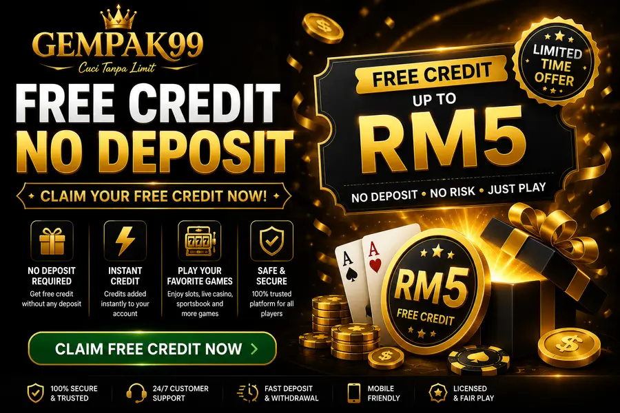 GEMPAK99 free credit Malaysia - free credit up to RM5 with no deposit required